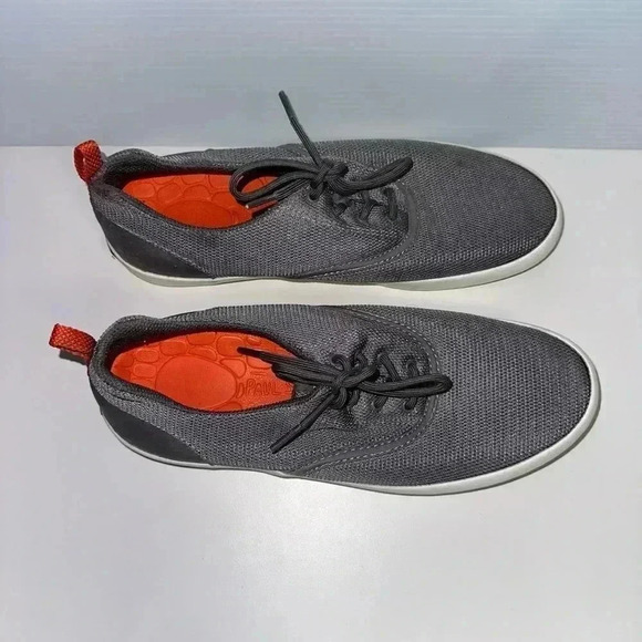 Men's Sperry Sneakers, Gray & Orange Size 9 Boat Shoes - Picture 11 of 12